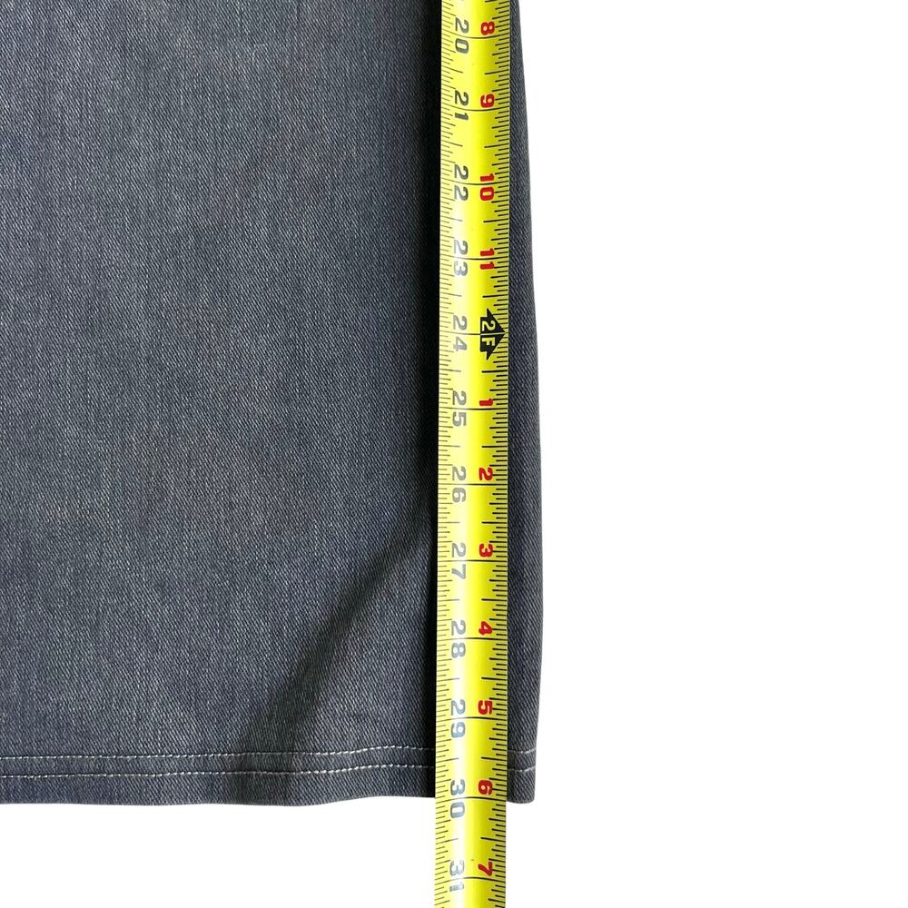 Halara Flex Denim Wide Leg Jeans Gray Distressed TikTok Viral Athleisure XL - Picture 6 of 13